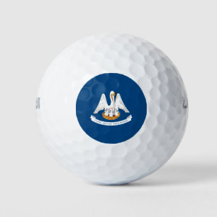 Pelotas De Golf Diseño de la bandera del estado de Louisiana