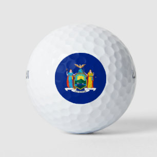 Pelotas De Golf Diseño de la bandera del estado de Nueva York