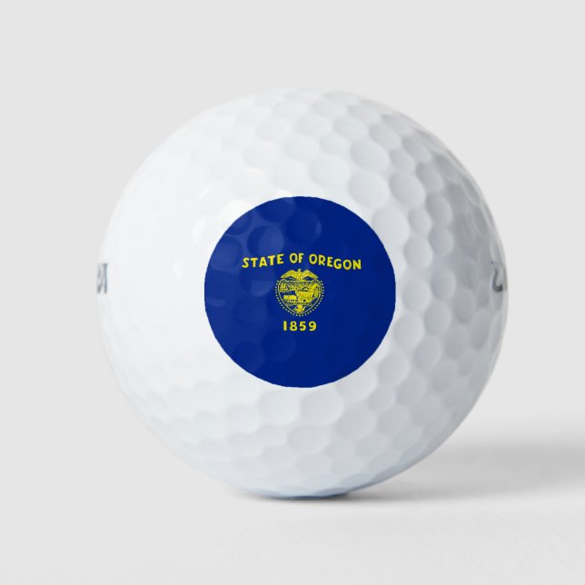 Pelotas De Golf Diseño de la bandera del estado de Oregon (Anverso)