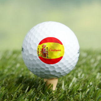 Pelotas De Golf Diseño de la bandera española