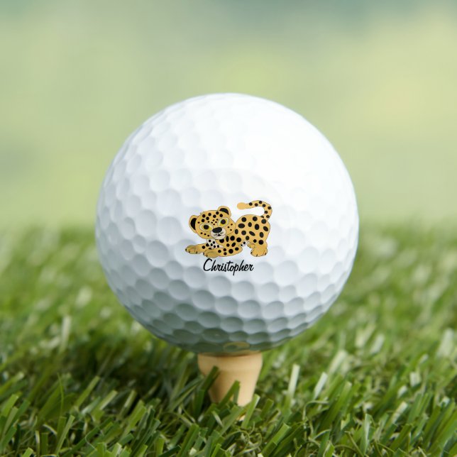 Pelotas De Golf Diseño de leopardo personalizado (Camiseta in situ)