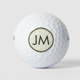 Pelotas De Golf Diseño de monograma de club de golf personalizado