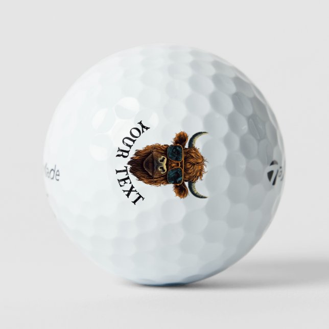 Pelotas De Golf Diseño de personalizar Guay Cow (Anverso)