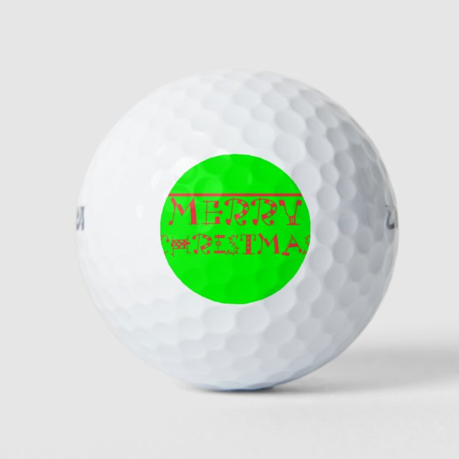Pelotas De Golf Diseño de tipografía navideña: Un retro festivo (Anverso)