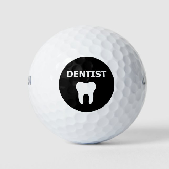 Pelotas De Golf Diseño dentista, dental (Anverso)