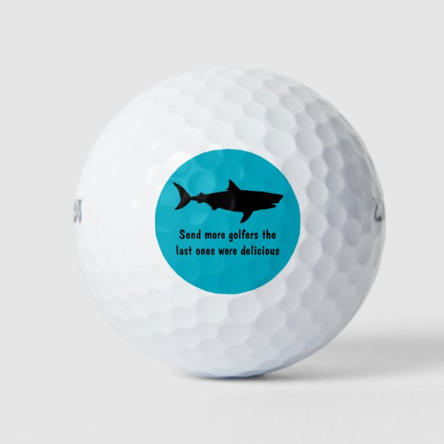Pelotas De Golf Diseño divertido de tiburones (Anverso)