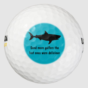 Pelotas De Golf Diseño divertido del tiburón