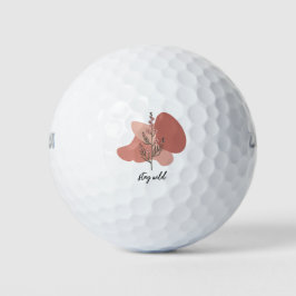 Pelotas De Golf Diseño floral silvestre
