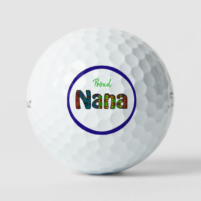 Pelotas De Golf diseño mexicano Nana 2A (Anverso)