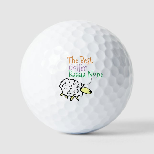 Pelotas De Golf Diseño ovino para un golfista (Anverso)