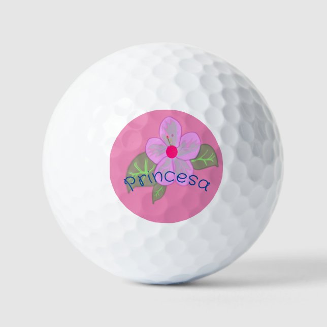 Pelotas De Golf Diseño Princesa Golf (Anverso)