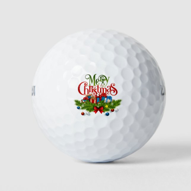 Pelotas De Golf Diseños de Navidades divertidos (Anverso)