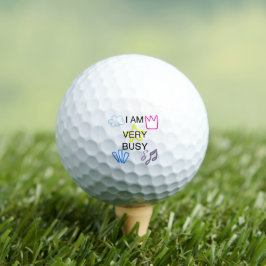 Pelotas De Golf Diseños Únicos Estoy Muy Ocupado