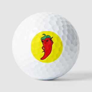 Pelotas De Golf Diva personalizada de pimiento chili Kawaii