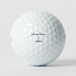 Pelotas De Golf Diversión Combinación de tipos de letra Monograma