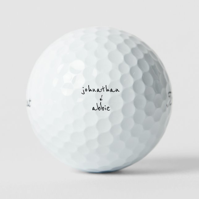 Pelotas De Golf Diversión Combinación de tipos de letra Monograma  (Anverso)