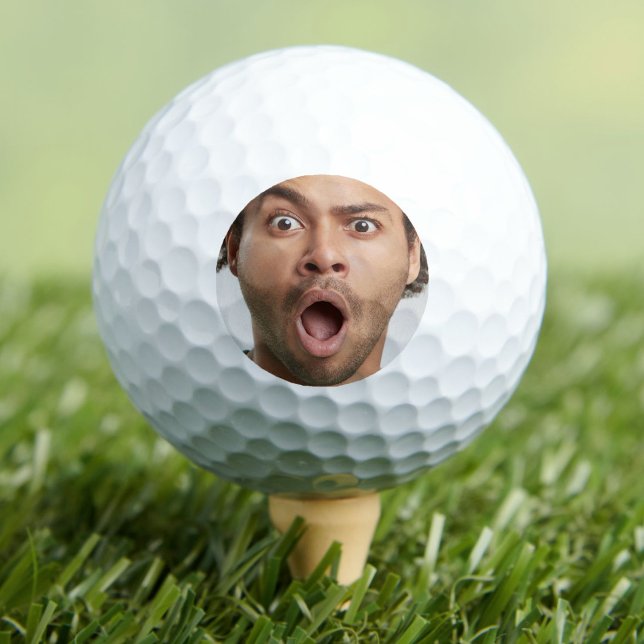 Pelotas De Golf Diversión con Fotos Personalizadas (Personalized Photo Fun Golf Balls)