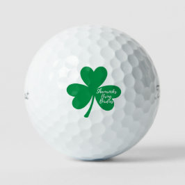Pelotas De Golf Diversión del Día de San Patricio 'Los tréboles tr