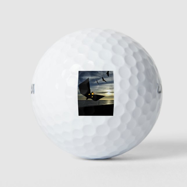 Pelotas De Golf Diversión para Halloween (Anverso)