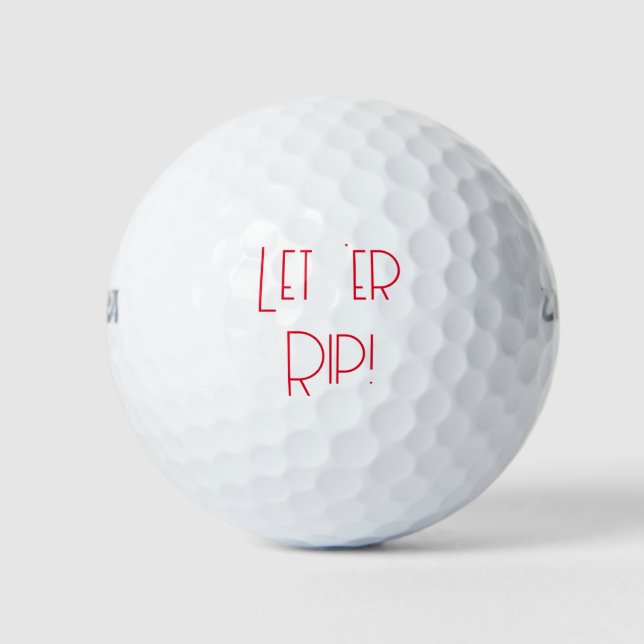 Pelotas de Golf Divertidas (Anverso)
