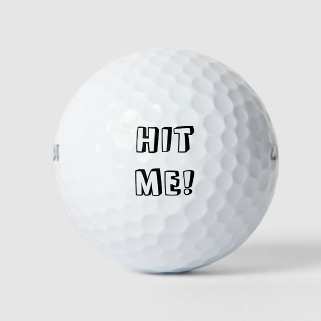 Pelotas de Golf Divertidas (Anverso)
