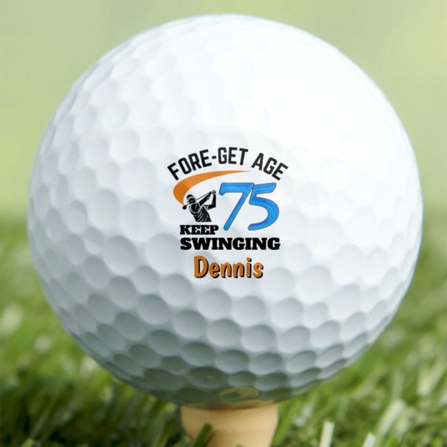 Pelotas de Golf Divertidas Azules Personalizadas p (Subido por el creador)