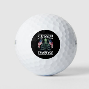 Pelotas De Golf Divertidas elecciones 2024 Cthulhu para presidente