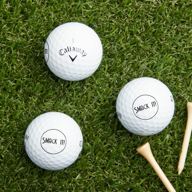 Pelotas de Golf Divertidas Smack It (Césped in situ)