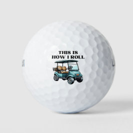 Pelotas De Golf Divertido Así Es Como Rueda Carrito De Golf