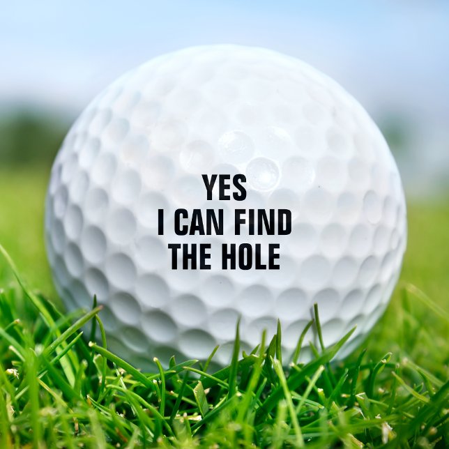 Pelotas De Golf Divertido Chiste Sucio de Golf Hole Golfer (Funny Find the Hole Golfer Golfing Dirty Joke Golf Balls
)