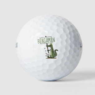 Pelotas De Golf Divertido cocodrilo alineador con personalizado de