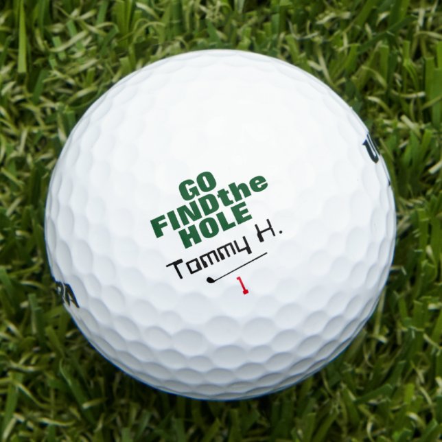 Pelotas De Golf Divertido encuentro personalizado del agujero (Subido por el creador)