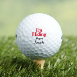 Pelotas De Golf Divertido Me Escondo Personalizado