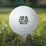 Pelotas De Golf Divertido mensaje de nombre personalizado perdido<br><div class="desc">¡No vuelvas a mezclar las bolas! Personalice el nombre para crear un regalo de golf único diseñado para poner un azote,  un zap,  un zap en el juego de cualquiera. Diseñado por Thisisnotme©</div>