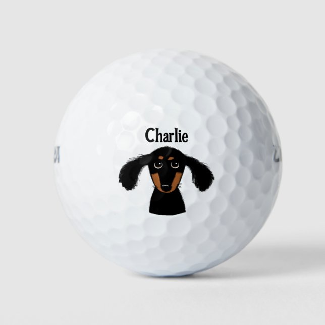 Pelotas De Golf Divertido nombre personalizado de perro de trampos (Anverso)