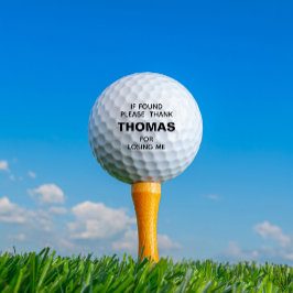 Pelotas De Golf Divertido nombre personalizado perdido