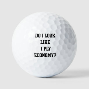 Pelotas De Golf Divertido ¿Parece que Viajo en Clase Económica? Fr