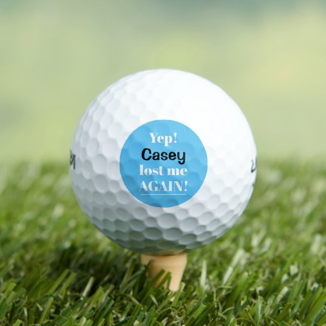 Pelotas De Golf Divertido Perdido De Nuevo Personalizado (Camiseta in situ)
