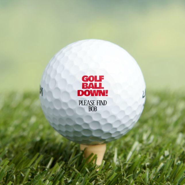 Pelotas De Golf Divertido Personalizado (Camiseta in situ)