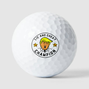 Pelotas De Golf Divertido Trump Lie y Cheat Champion