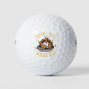 Pelotas De Golf Diviértete Es Hora De Adobar Pavo Lindo Día De Acc