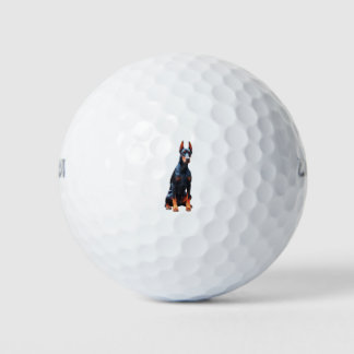 PELOTAS DE GOLF DOBERMAN DOG