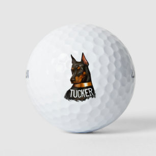 Pelotas De Golf Doberman pinscher, amante del perro dobie pinscher