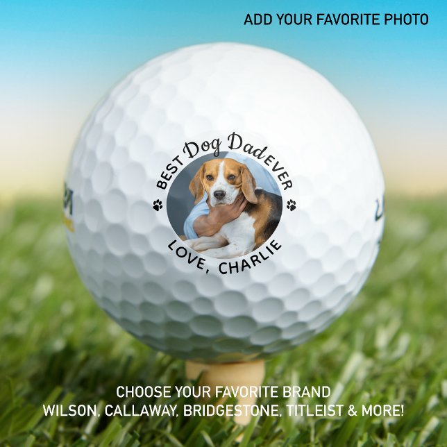 Pelotas De Golf Dog Dad Personaliza a Mejor Papa Personalizado de  (Subido por el creador)