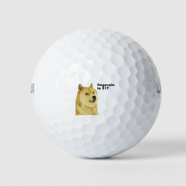 Pelotas De Golf ¿Dogecoin a $1? (Anverso)