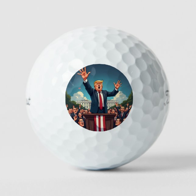 Pelotas De Golf Donald Trump (Anverso)