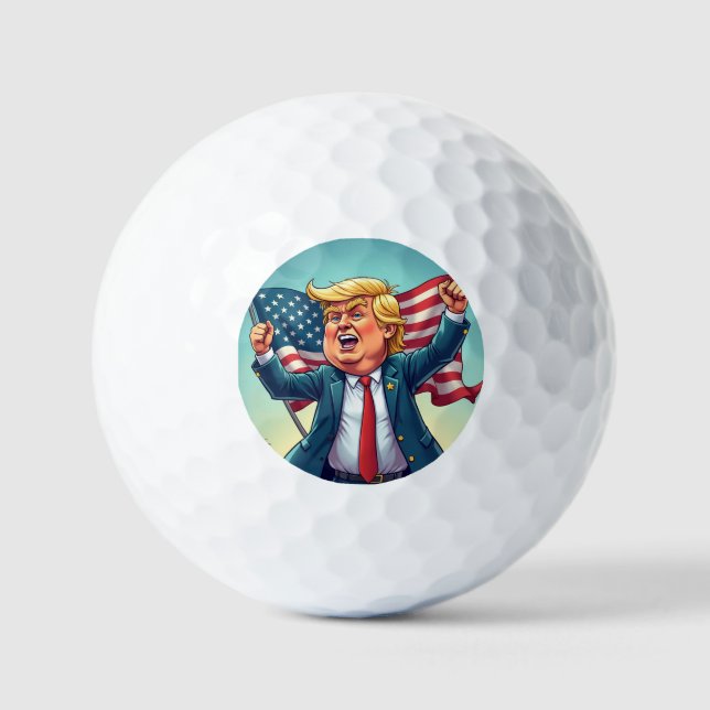 Pelotas De Golf Donald Trump (Anverso)