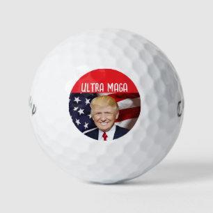 PELOTAS DE GOLF DONALD TRUMP 2024 ULTRA MAGA GOLF BALLS