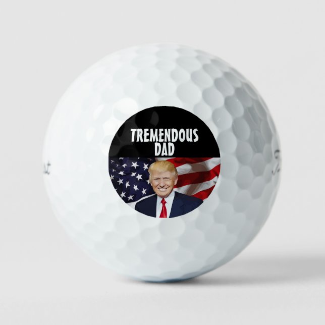 PELOTAS DE GOLF DONALD TRUMP GOLF BALS PARA DAD (Anverso)