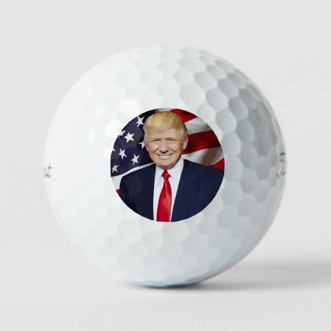 PELOTAS DE GOLF DONALD TRUMP PATRIOTIC GOLF BALS PARA DAD (Anverso)